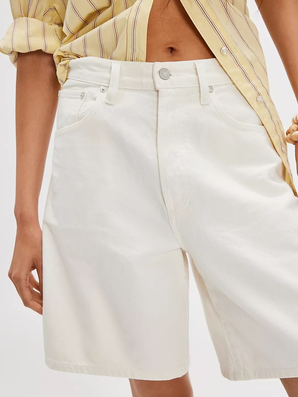 Anthropologie Agolde Indra Bermuda Shorts 26 NWT $178